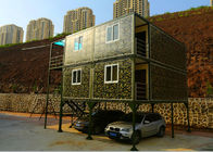 China Escritório pequeno verde do recipiente do exército três de 2mm do PVC camadas de painel de assoalho com garagem empresa