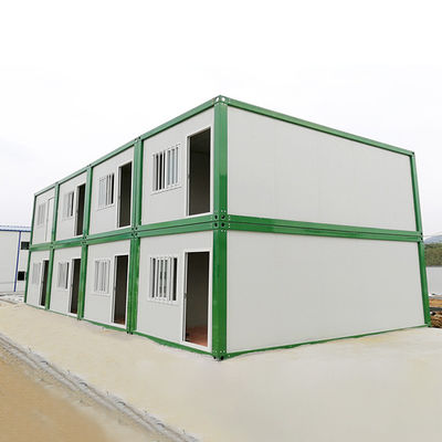 Dormitório Casas de contêiner temporárias Casa modular portátil com painel de sanduíche