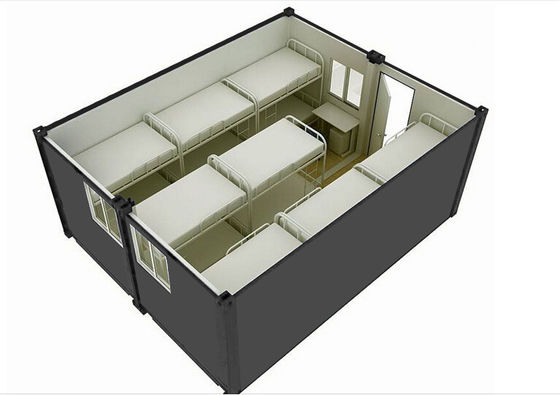 Casas de contêiner de luxo com 3 quartos, Casas de contêiner de transporte pré-fabricadas modulares