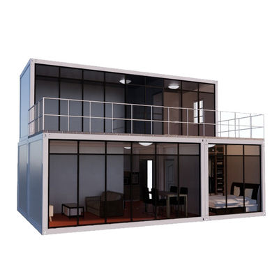 Casa de contêineres de 2 andares Container Houses Shipping com estrutura de aço leve e insulações
