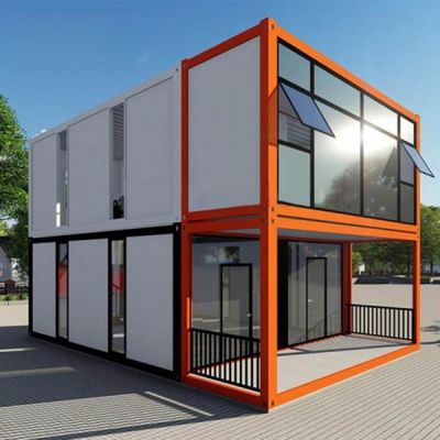 3 dormitórios Casa pré-fabricada Cabanas de madeira Casa pré-fabricada Casa de contêineres Construção