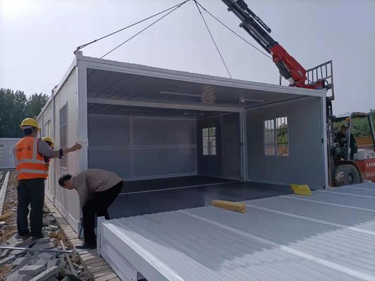 Casa de contêineres dobrável portátil de 40 pés 5 minutos Instalar anti-sísmica