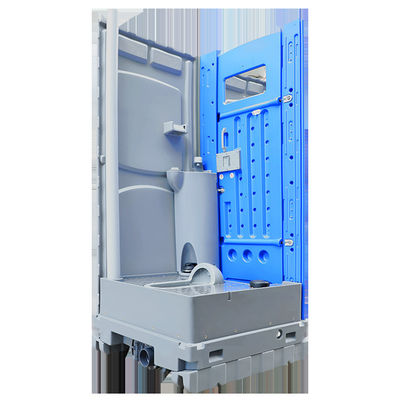 Banheiro portátil em HDPE azul Banheiros móveis Chuveiro Cabine sanitária