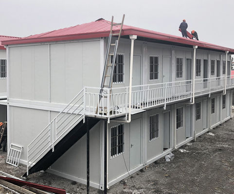 Casa de contêiner de escritório portátil desmontável à prova de terremotos