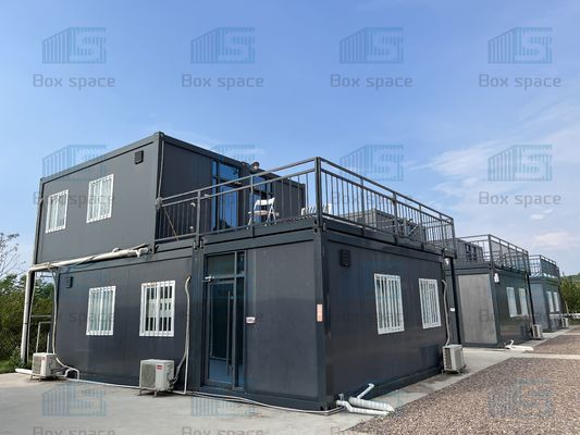 Casa de contêiner desmontável pré-fabricada durável Modular com 50mm Rockwool Insulatio