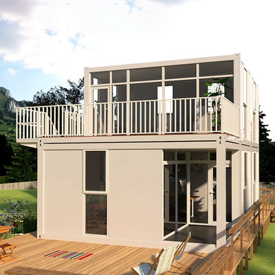 2 Container de 2 andares Habitação temporária Mini casas modulares pré-fabricadas