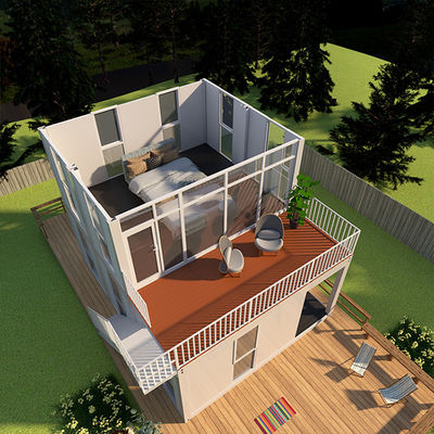 Casa Modular Prefabricada Durável Sistema de Desmontagem Capsula Espacial Com Decorações Internos de Luxo