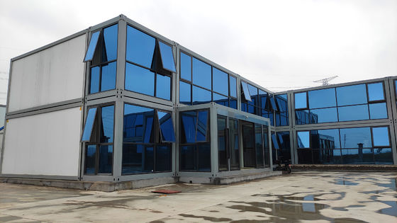 Espaço de caixa 20ft 40ft edifícios de jardim verde segunda mão casa de contêineres móvel casa pré-fabricada expansível pronta