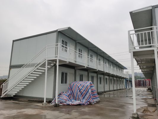 Aço galvanizado Container temporário Casas de acampamento Cabine de escritório pronta