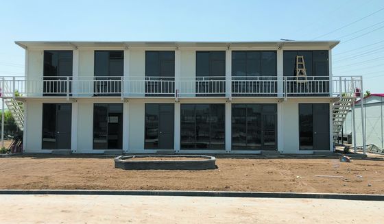 Casas pré-fabricadas móveis de 2 quartos, Casas pré-fabricadas galvanizadas de aço