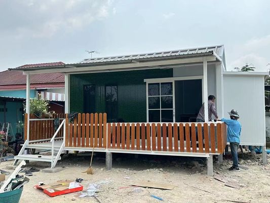 Casas portáteis modulares personalizadas Jardim de madeira Casa pequena Casas móveis pré-fabricadas com camada de isolamento