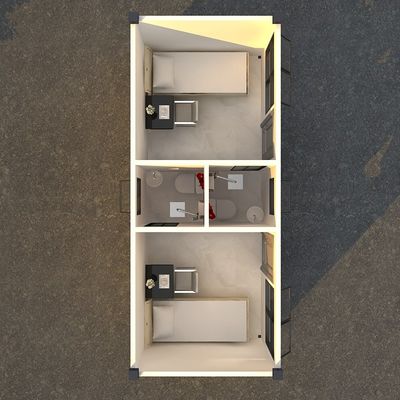 BOX SPACE Preço barato 20ft Workshop Casa de contêineres pré-fabricada com cozinha, casas portáteis modulares com decorações