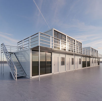 20ft 40ft pré-fabricado Container House Luxury pré-fabricado Modular Homes Modular pré-fabricado Casa de vidro