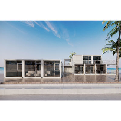 BOX SPACE Fábrica de fornecimento direto 20ft 40ft Frame de aço Container Casa de 2 andares Apartamento estudantil com design especial