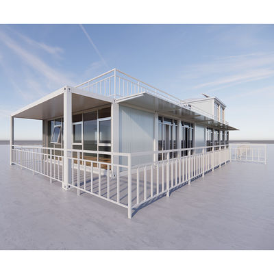 Estrutura de aço Casa de contentores pré-fabricada Casa modular Garagem Escritório móvel pré-fabricado