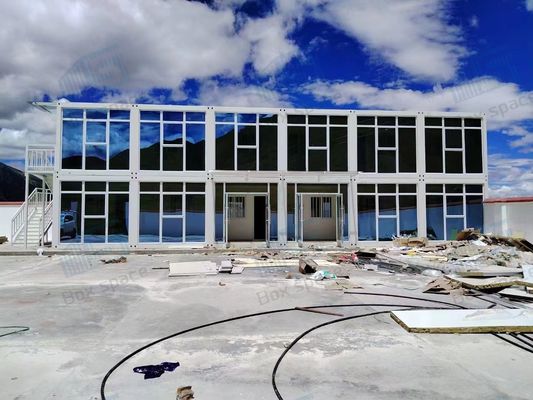 Casa de contêineres de camada de isolamento de lã de vidro de 75 mm para fácil transporte
