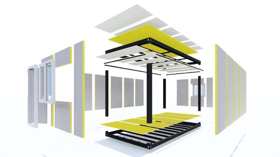 Boxspace Casas Prefabricadas Prefabricadas Pequeno 2 dormitórios Modular Casa Prefabricada Luxo Viver 20 pés Container Móvel Casa