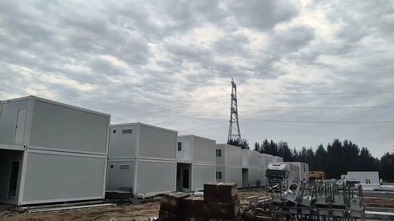50/75mm Rockwool Sandwich Panel Paredes Trailer Casa de contêineres
