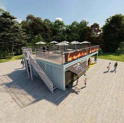 Casa de contêiner de luxo para loja de café