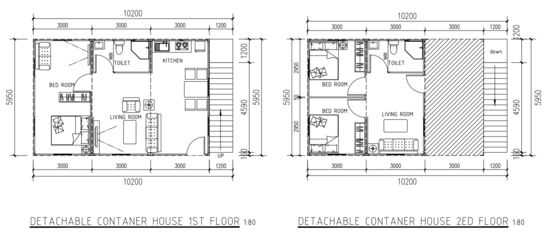 Casas pré-fabricadas de 3 quartos Casas pré-fabricadas modulares De Diseno Moderno
