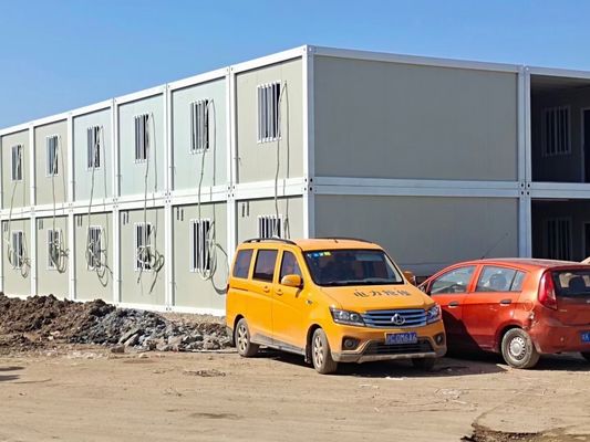 Container de escritório modular na Malásia Edifício dobrável facilmente montado Casa de contêineres de dois andares Container de escritório