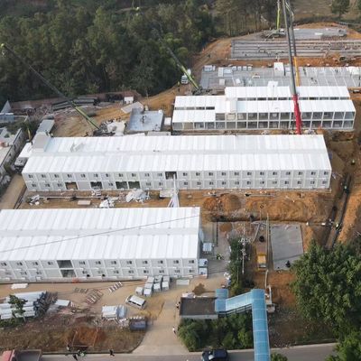 Kit de casa pré-fabricada em Porto Rico Contêineres de escritório de 2 andares Cabine portátil empilhável para trabalhador de minas