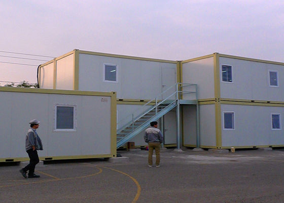 Casas externos do recipiente de armazenamento das escadas, armazenamento do contentor para o armazém