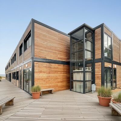Casa Contêiner Personalizada Boxspace Alemanha China Casas Modulares Escritório Pré-fabricado Edifício de Escritório Modular Pré-fabricado